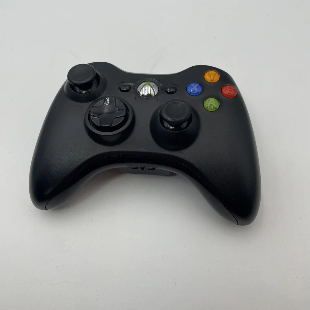 Official Microsoft Xbox 360 Black Wireless Controller Model 1403